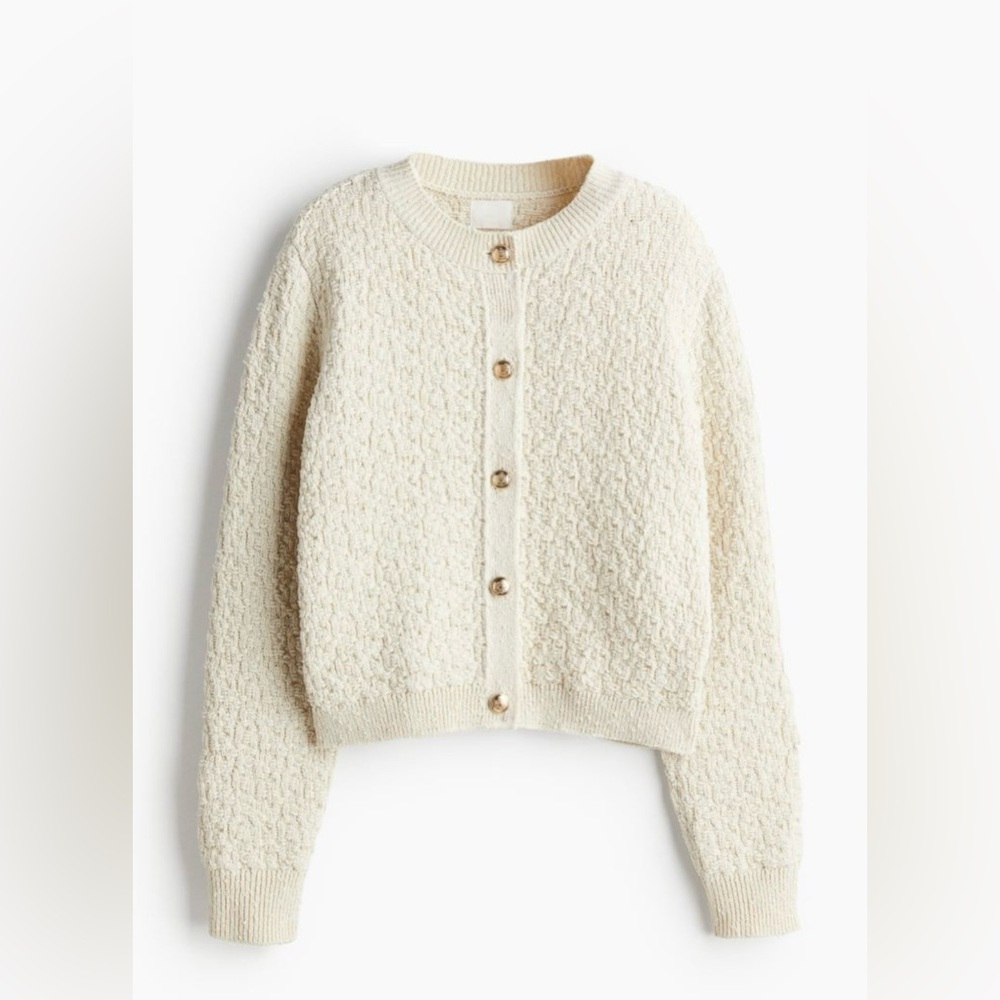 TEXTURED-KNIT CARDIGAN - Picture 5 of 6